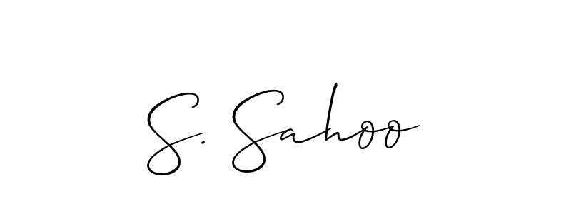 Use a signature maker to create a handwritten signature online. With this signature software, you can design (Allison_Script) your own signature for name S. Sahoo. S. Sahoo signature style 2 images and pictures png