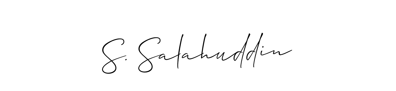 S. Salahuddin stylish signature style. Best Handwritten Sign (Allison_Script) for my name. Handwritten Signature Collection Ideas for my name S. Salahuddin. S. Salahuddin signature style 2 images and pictures png