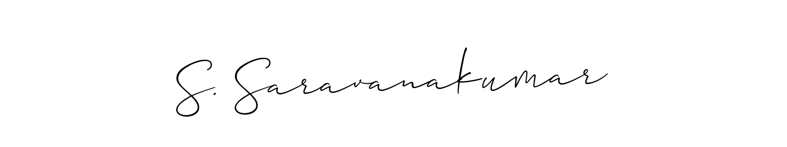 Check out images of Autograph of S. Saravanakumar name. Actor S. Saravanakumar Signature Style. Allison_Script is a professional sign style online. S. Saravanakumar signature style 2 images and pictures png