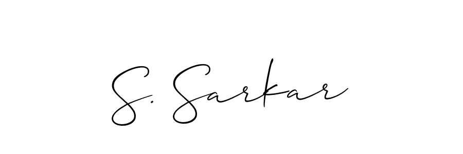 S. Sarkar stylish signature style. Best Handwritten Sign (Allison_Script) for my name. Handwritten Signature Collection Ideas for my name S. Sarkar. S. Sarkar signature style 2 images and pictures png