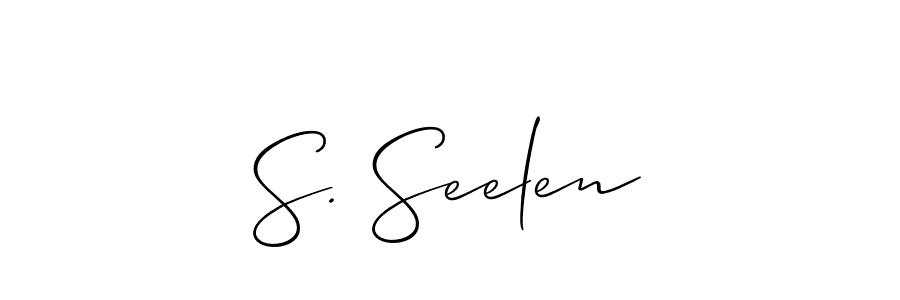 Make a beautiful signature design for name S. Seelen. Use this online signature maker to create a handwritten signature for free. S. Seelen signature style 2 images and pictures png