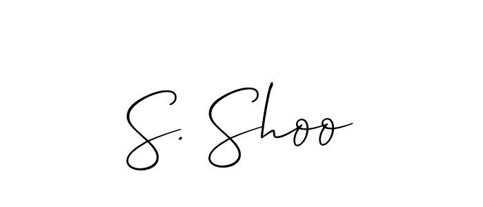 Best and Professional Signature Style for S. Shoo. Allison_Script Best Signature Style Collection. S. Shoo signature style 2 images and pictures png