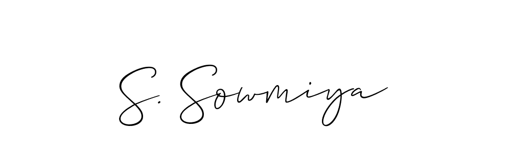 if you are searching for the best signature style for your name S. Sowmiya. so please give up your signature search. here we have designed multiple signature styles  using Allison_Script. S. Sowmiya signature style 2 images and pictures png