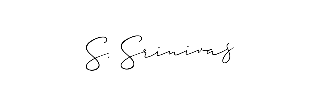 if you are searching for the best signature style for your name S. Srinivas. so please give up your signature search. here we have designed multiple signature styles  using Allison_Script. S. Srinivas signature style 2 images and pictures png