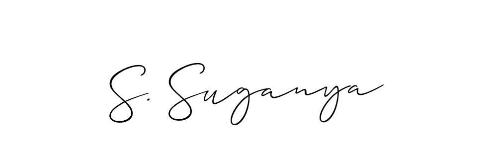 Make a beautiful signature design for name S. Suganya. Use this online signature maker to create a handwritten signature for free. S. Suganya signature style 2 images and pictures png