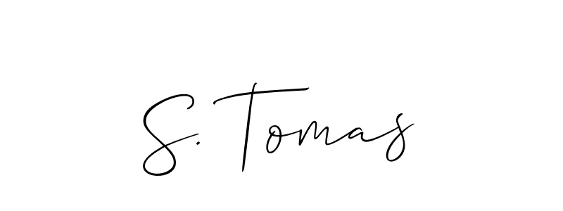 It looks lik you need a new signature style for name S. Tomas. Design unique handwritten (Allison_Script) signature with our free signature maker in just a few clicks. S. Tomas signature style 2 images and pictures png