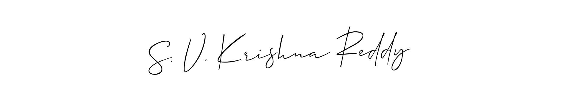 See photos of S. V. Krishna Reddy official signature by Spectra . Check more albums & portfolios. Read reviews & check more about Allison_Script font. S. V. Krishna Reddy signature style 2 images and pictures png