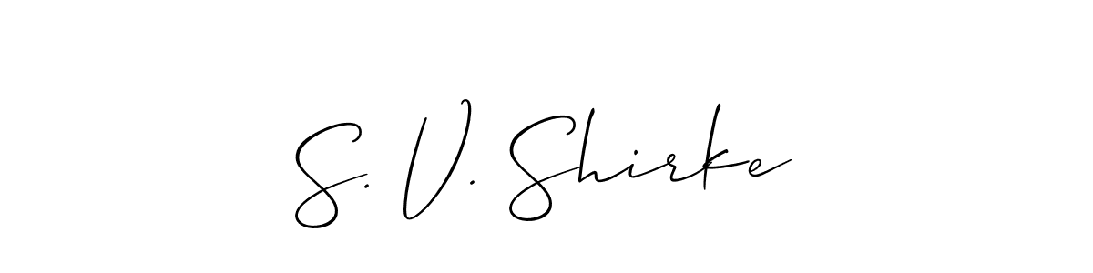 You can use this online signature creator to create a handwritten signature for the name S. V. Shirke. This is the best online autograph maker. S. V. Shirke signature style 2 images and pictures png