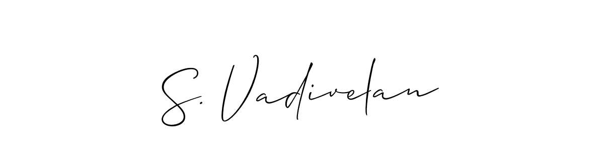 See photos of S. Vadivelan official signature by Spectra . Check more albums & portfolios. Read reviews & check more about Allison_Script font. S. Vadivelan signature style 2 images and pictures png