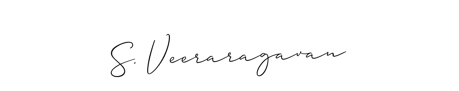 You should practise on your own different ways (Allison_Script) to write your name (S. Veeraragavan) in signature. don't let someone else do it for you. S. Veeraragavan signature style 2 images and pictures png