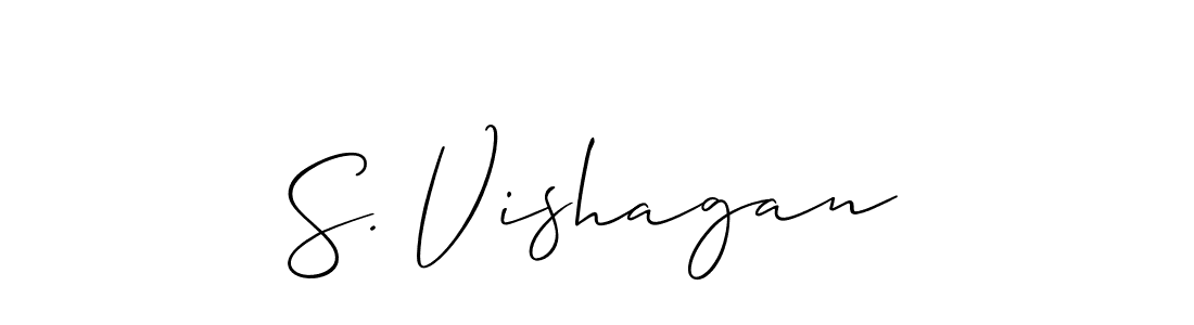 It looks lik you need a new signature style for name S. Vishagan. Design unique handwritten (Allison_Script) signature with our free signature maker in just a few clicks. S. Vishagan signature style 2 images and pictures png