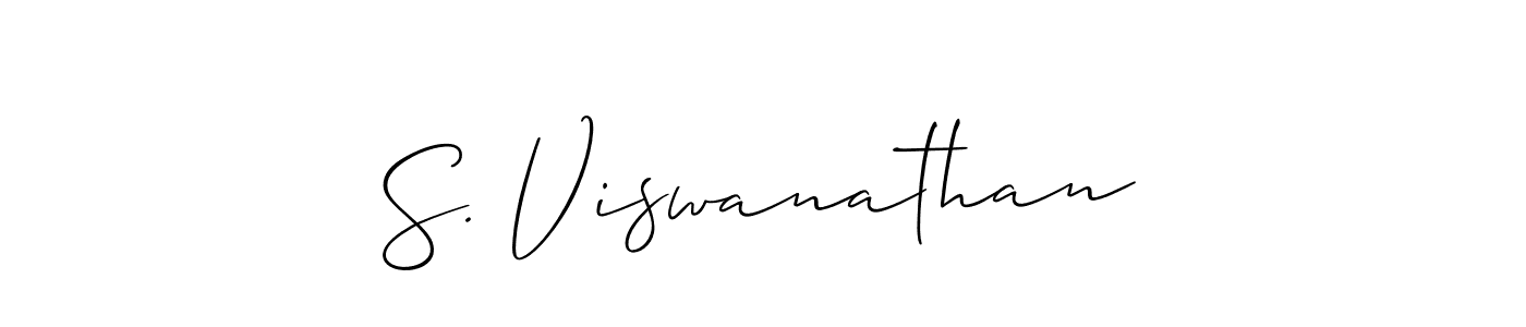 Use a signature maker to create a handwritten signature online. With this signature software, you can design (Allison_Script) your own signature for name S. Viswanathan. S. Viswanathan signature style 2 images and pictures png