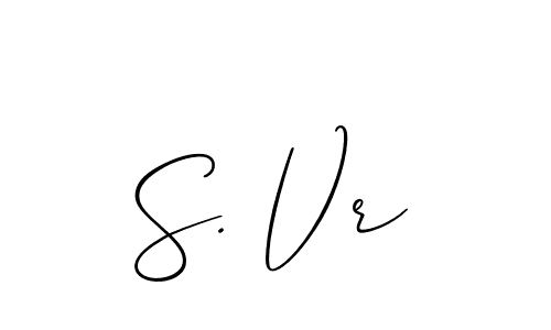 Make a beautiful signature design for name S. Vr. Use this online signature maker to create a handwritten signature for free. S. Vr signature style 2 images and pictures png