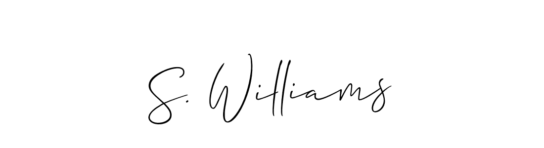 Make a beautiful signature design for name S. Williams. Use this online signature maker to create a handwritten signature for free. S. Williams signature style 2 images and pictures png