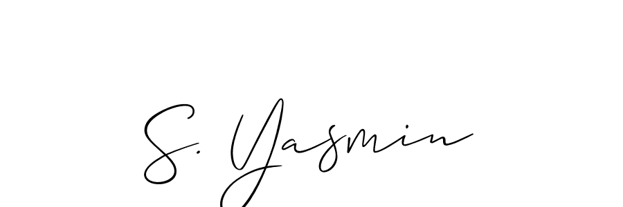 Best and Professional Signature Style for S. Yasmin. Allison_Script Best Signature Style Collection. S. Yasmin signature style 2 images and pictures png