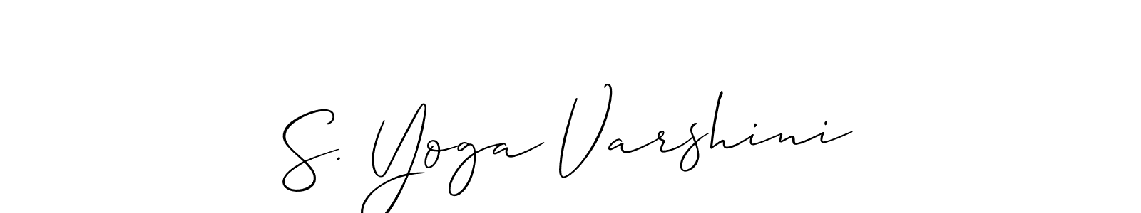 Check out images of Autograph of S. Yoga Varshini name. Actor S. Yoga Varshini Signature Style. Allison_Script is a professional sign style online. S. Yoga Varshini signature style 2 images and pictures png