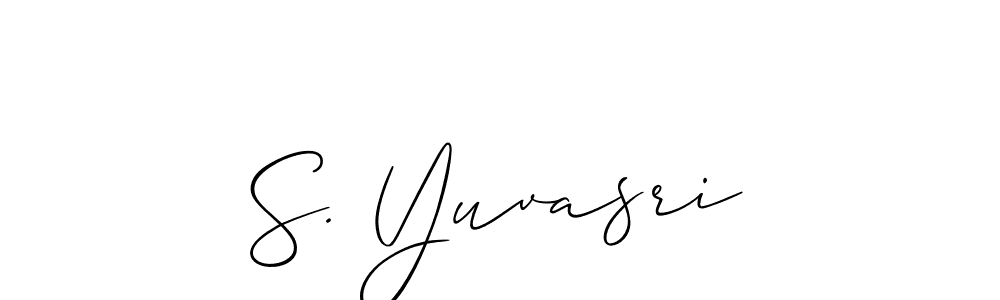 Create a beautiful signature design for name S. Yuvasri. With this signature (Allison_Script) fonts, you can make a handwritten signature for free. S. Yuvasri signature style 2 images and pictures png