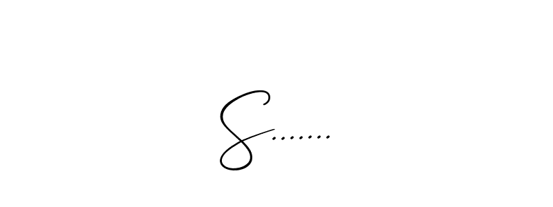 The best way (Allison_Script) to make a short signature is to pick only two or three words in your name. The name S....... include a total of six letters. For converting this name. S....... signature style 2 images and pictures png