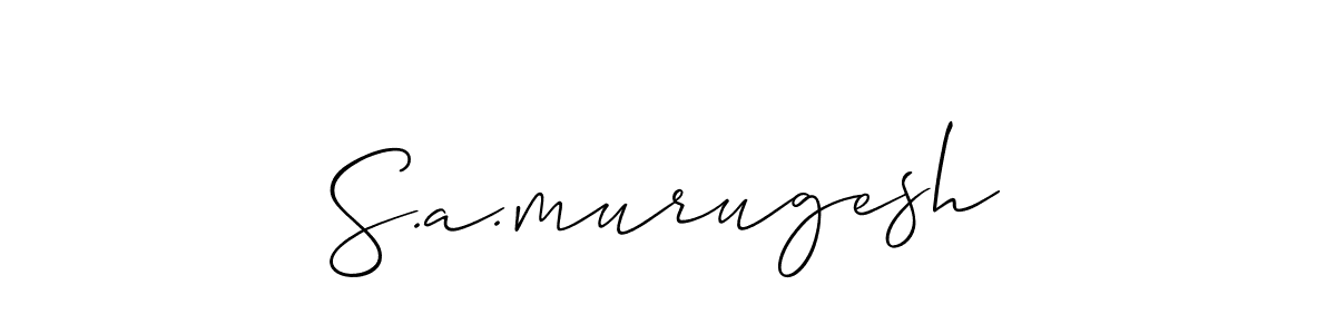 This is the best signature style for the S.a.murugesh name. Also you like these signature font (Allison_Script). Mix name signature. S.a.murugesh signature style 2 images and pictures png