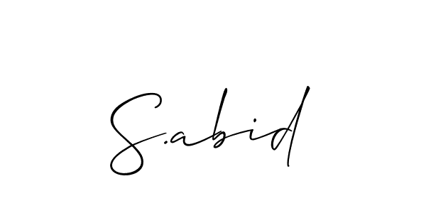 This is the best signature style for the S.abid name. Also you like these signature font (Allison_Script). Mix name signature. S.abid signature style 2 images and pictures png