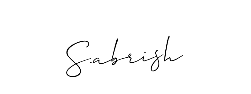 See photos of S.abrish official signature by Spectra . Check more albums & portfolios. Read reviews & check more about Allison_Script font. S.abrish signature style 2 images and pictures png