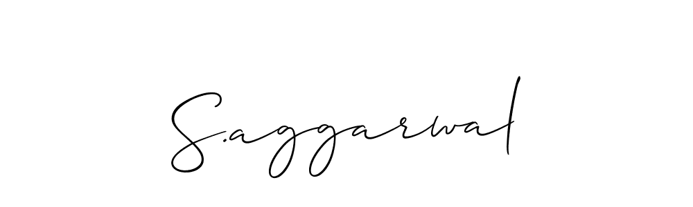 Make a beautiful signature design for name S.aggarwal. Use this online signature maker to create a handwritten signature for free. S.aggarwal signature style 2 images and pictures png