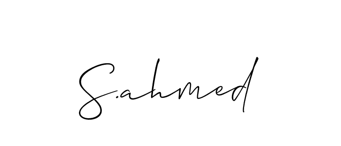 Once you've used our free online signature maker to create your best signature Allison_Script style, it's time to enjoy all of the benefits that S.ahmed name signing documents. S.ahmed signature style 2 images and pictures png