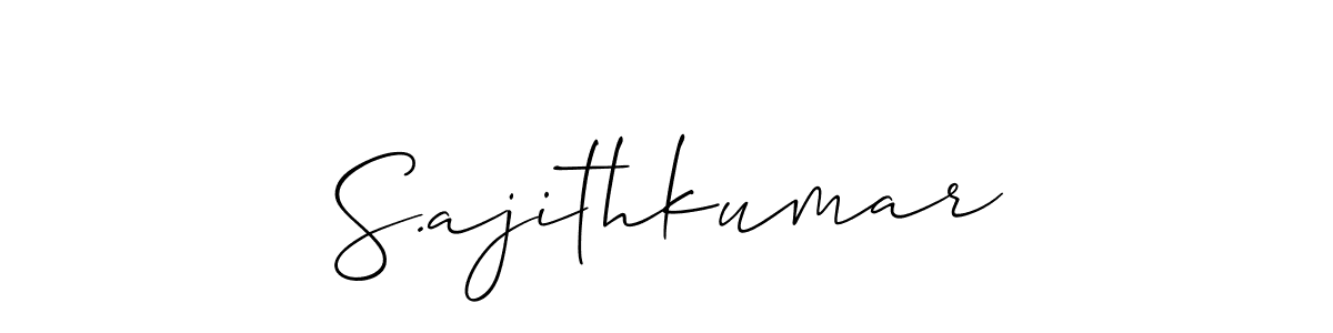 Best and Professional Signature Style for S.ajithkumar. Allison_Script Best Signature Style Collection. S.ajithkumar signature style 2 images and pictures png