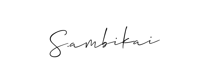 You can use this online signature creator to create a handwritten signature for the name S.ambikai. This is the best online autograph maker. S.ambikai signature style 2 images and pictures png