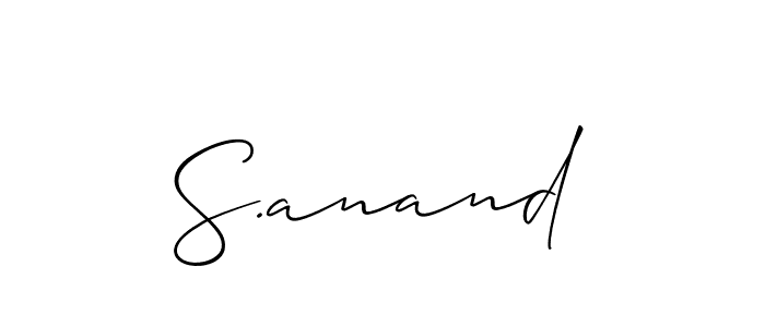 Once you've used our free online signature maker to create your best signature Allison_Script style, it's time to enjoy all of the benefits that S.anand name signing documents. S.anand signature style 2 images and pictures png