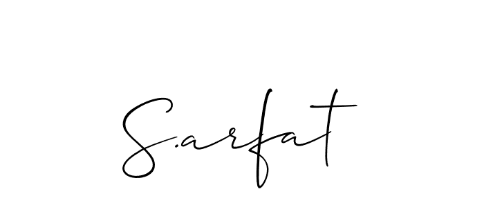 S.arfat stylish signature style. Best Handwritten Sign (Allison_Script) for my name. Handwritten Signature Collection Ideas for my name S.arfat. S.arfat signature style 2 images and pictures png