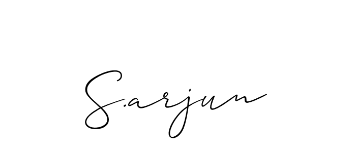 Make a short S.arjun signature style. Manage your documents anywhere anytime using Allison_Script. Create and add eSignatures, submit forms, share and send files easily. S.arjun signature style 2 images and pictures png