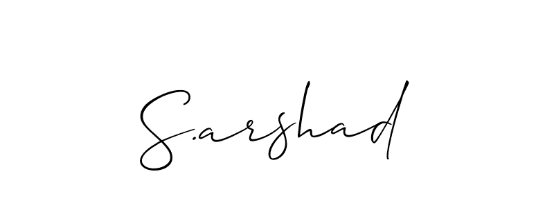 Best and Professional Signature Style for S.arshad. Allison_Script Best Signature Style Collection. S.arshad signature style 2 images and pictures png