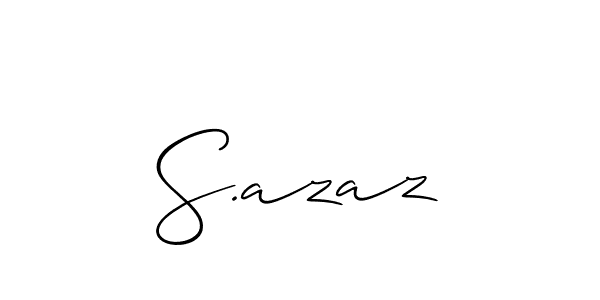 How to Draw S.azaz signature style? Allison_Script is a latest design signature styles for name S.azaz. S.azaz signature style 2 images and pictures png