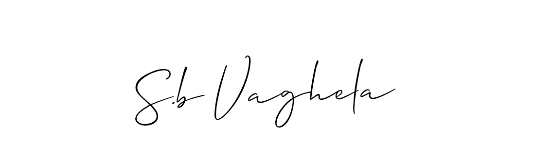 Best and Professional Signature Style for S.b Vaghela. Allison_Script Best Signature Style Collection. S.b Vaghela signature style 2 images and pictures png