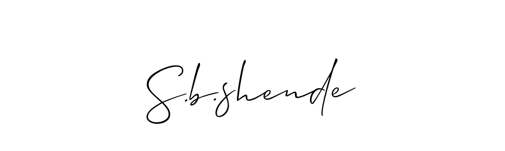 Once you've used our free online signature maker to create your best signature Allison_Script style, it's time to enjoy all of the benefits that S.b.shende name signing documents. S.b.shende signature style 2 images and pictures png