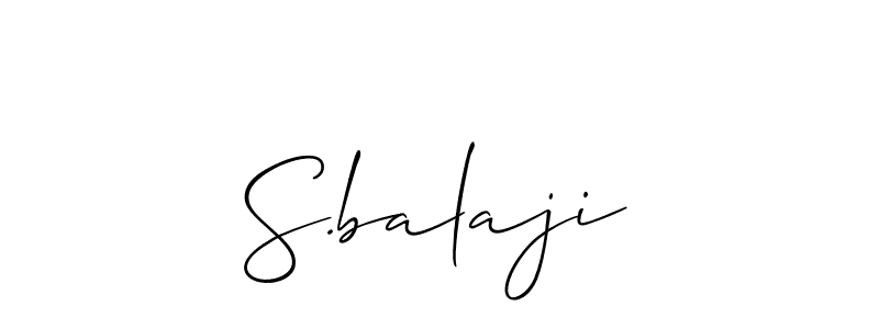 if you are searching for the best signature style for your name S.balaji. so please give up your signature search. here we have designed multiple signature styles  using Allison_Script. S.balaji signature style 2 images and pictures png