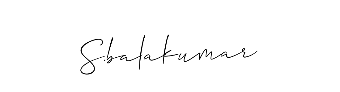 Similarly Allison_Script is the best handwritten signature design. Signature creator online .You can use it as an online autograph creator for name S.balakumar. S.balakumar signature style 2 images and pictures png