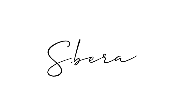 Check out images of Autograph of S.bera name. Actor S.bera Signature Style. Allison_Script is a professional sign style online. S.bera signature style 2 images and pictures png