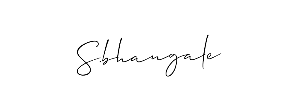 It looks lik you need a new signature style for name S.bhangale. Design unique handwritten (Allison_Script) signature with our free signature maker in just a few clicks. S.bhangale signature style 2 images and pictures png