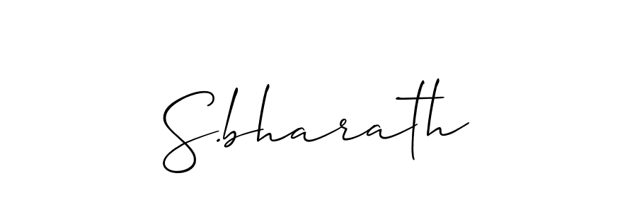 Make a short S.bharath signature style. Manage your documents anywhere anytime using Allison_Script. Create and add eSignatures, submit forms, share and send files easily. S.bharath signature style 2 images and pictures png