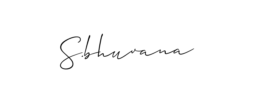 Make a short S.bhuvana signature style. Manage your documents anywhere anytime using Allison_Script. Create and add eSignatures, submit forms, share and send files easily. S.bhuvana signature style 2 images and pictures png