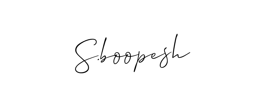 How to make S.boopesh signature? Allison_Script is a professional autograph style. Create handwritten signature for S.boopesh name. S.boopesh signature style 2 images and pictures png