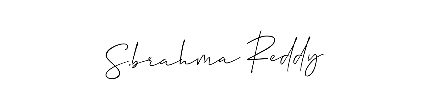 It looks lik you need a new signature style for name S.brahma Reddy. Design unique handwritten (Allison_Script) signature with our free signature maker in just a few clicks. S.brahma Reddy signature style 2 images and pictures png