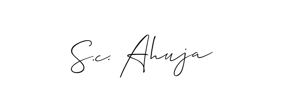 You can use this online signature creator to create a handwritten signature for the name S.c. Ahuja. This is the best online autograph maker. S.c. Ahuja signature style 2 images and pictures png