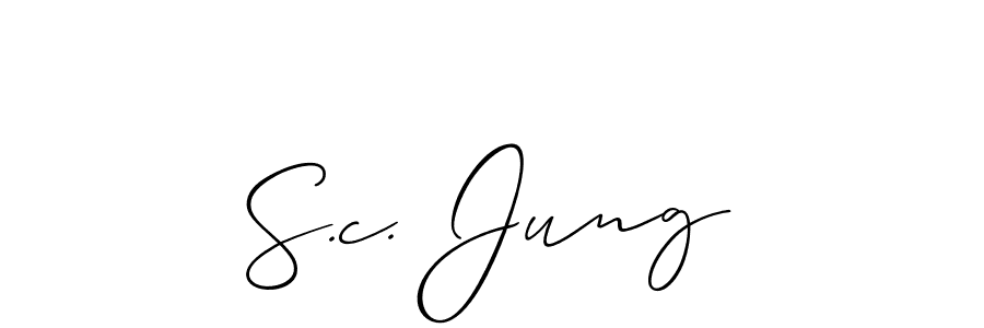 Make a beautiful signature design for name S.c. Jung. Use this online signature maker to create a handwritten signature for free. S.c. Jung signature style 2 images and pictures png