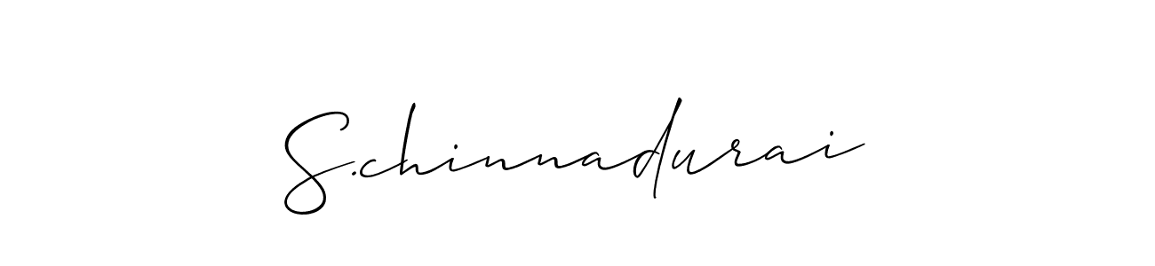 Design your own signature with our free online signature maker. With this signature software, you can create a handwritten (Allison_Script) signature for name S.chinnadurai. S.chinnadurai signature style 2 images and pictures png