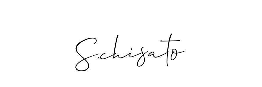 How to make S.chisato name signature. Use Allison_Script style for creating short signs online. This is the latest handwritten sign. S.chisato signature style 2 images and pictures png