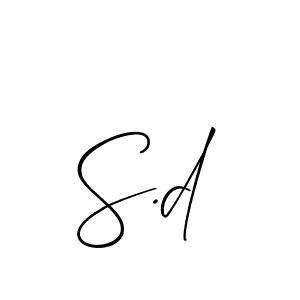 Also we have S.d name is the best signature style. Create professional handwritten signature collection using Allison_Script autograph style. S.d signature style 2 images and pictures png