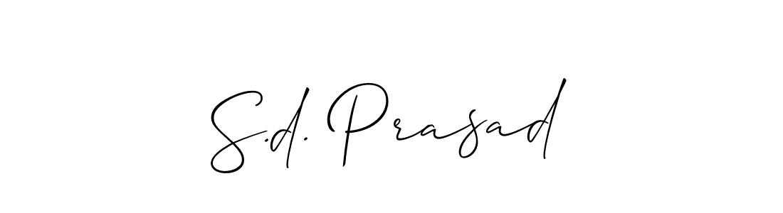 Check out images of Autograph of S.d. Prasad name. Actor S.d. Prasad Signature Style. Allison_Script is a professional sign style online. S.d. Prasad signature style 2 images and pictures png